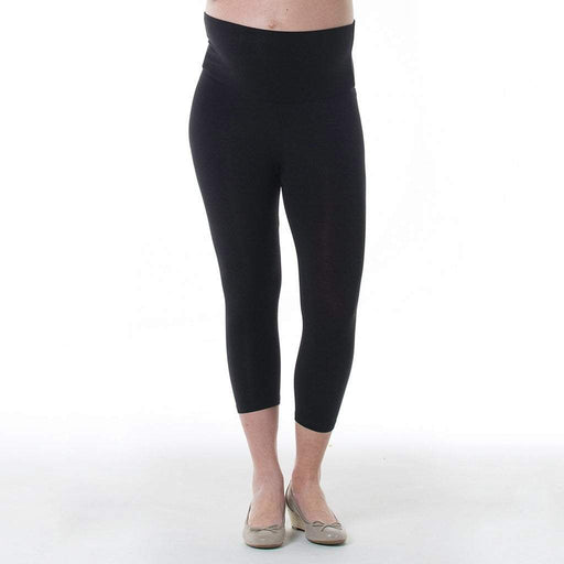 Anya Crop Maternity Leggings Black