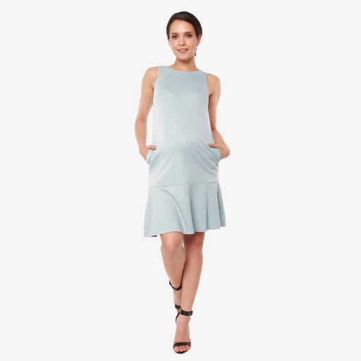 Cyra Flare Hem Porcelain Blue Dress