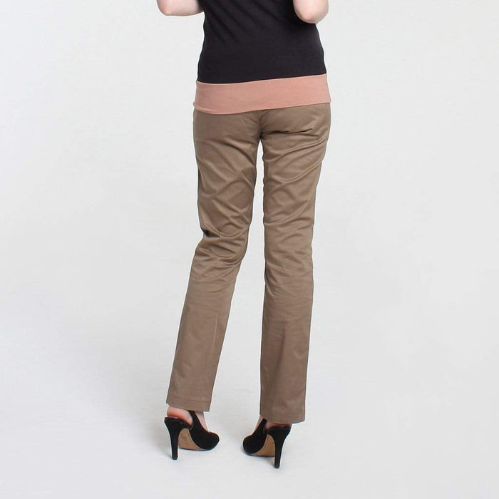 Woven Slim Leg Pants Khaki