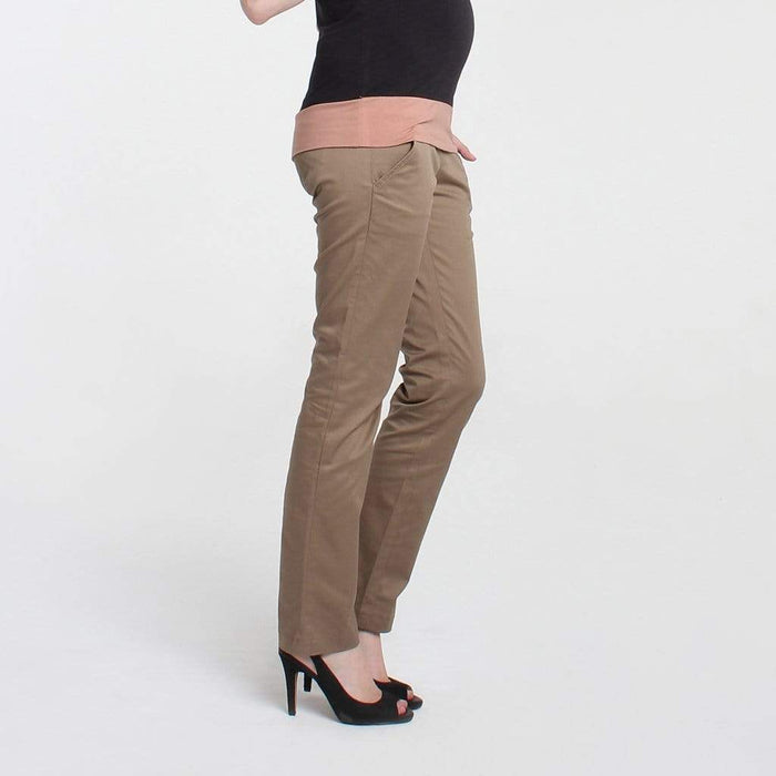 Woven Slim Leg Pants Khaki