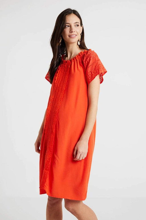 Eliana Nursing Dress Tangerine