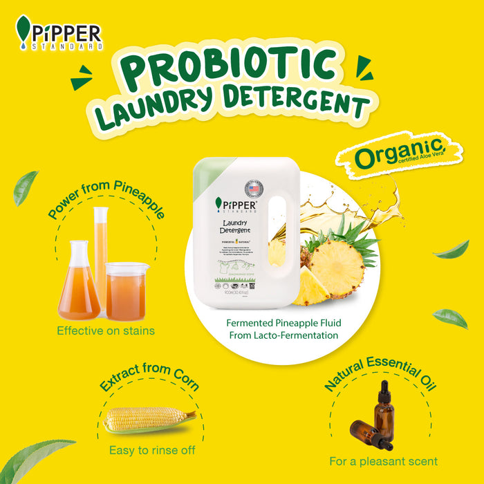 [Twin Pack] Pipper Standard Laundry Detergent Eucalyptus 900ml