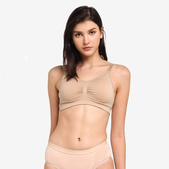 Grace Seamless Maternity & Nursing Bra Beige