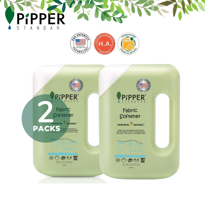 [Twin Pack]  PiPPER Standard Fabric Softener Free & Clear 900ml