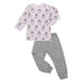 Baa Baa Sheepz® Pyjamas Set Big Sheepz Pink + Big Moon & Sheepz Grey