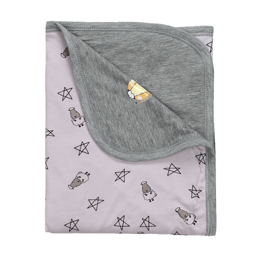 Baa Baa Sheepz® Double Layer Blanket Small Star & Sheepz Pink - 36M