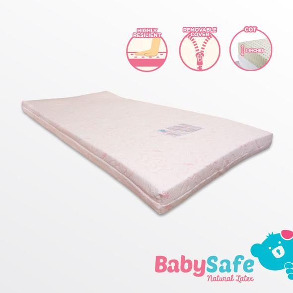 BabySafe Latex Mattress - Cot (4 available sizes)