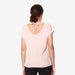 Woven Short Sleeve Clarisa Back Bow Nursing Top Dusty Pink