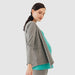 Knitted Long Sleeve Cheryl Mozzie Cardigan Charcoal