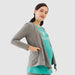 Knitted Long Sleeve Cheryl Mozzie Cardigan Charcoal