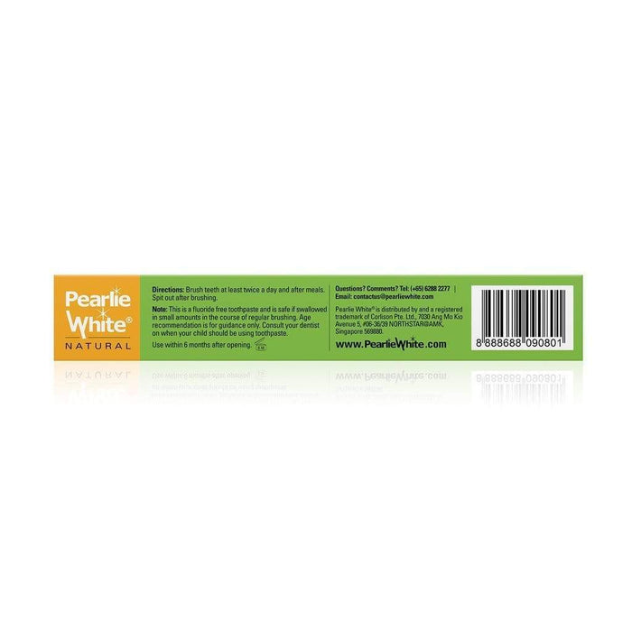 Pearlie White All Natural Enamel Safe Kids’ Toothpaste (Strawberry) Fluoride Free 45g