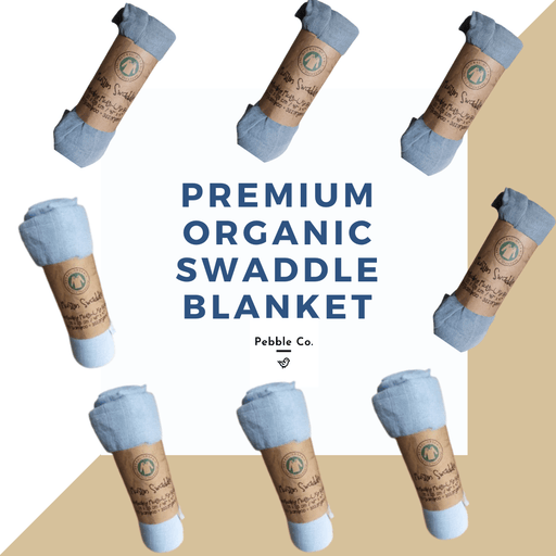 Pebble Co. Premium Swaddle - 120x110cm Basic Colours