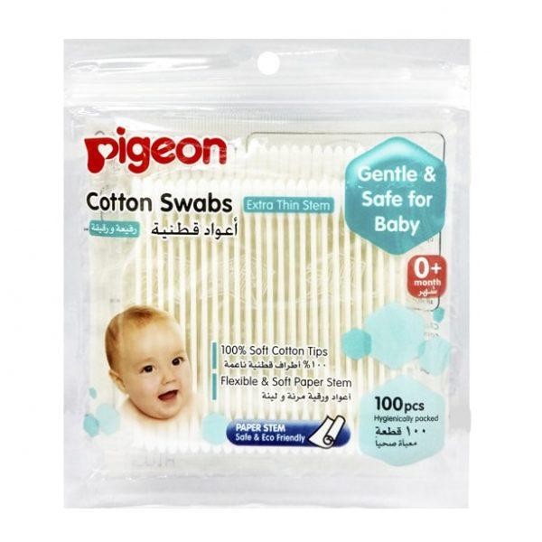 Pigeon Cotton Swabs 100pcs/plastic pack