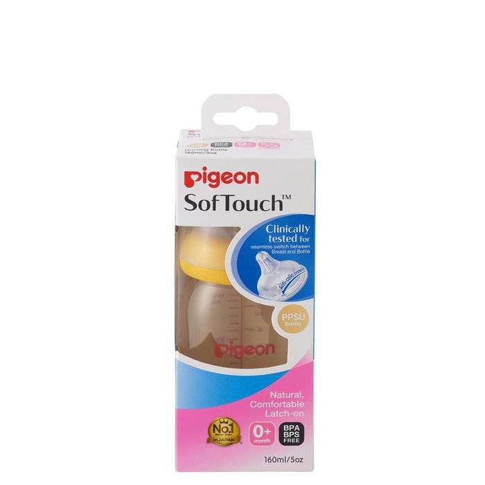 Pigeon SofTouch™ Peristaltic Wide Neck PPSU Feeding Bottle
