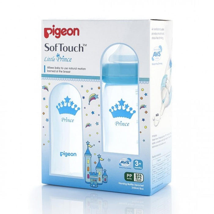 Pigeon Softouch Pp Prince Nursing Bottle (twin Pack)240ml