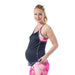 Caily Halter Energy Maternity Activewear Tank Black
