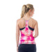 Caily Halter Energy Maternity Activewear Tank Pink Geo Print