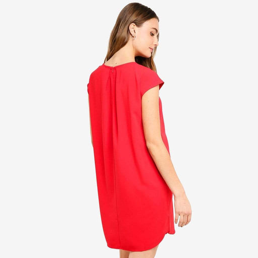 Cap Sleeves Corissa Red Nursing Dress