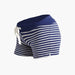 Caren Cotton Spandex Navy Stripes Maternity Shorts
