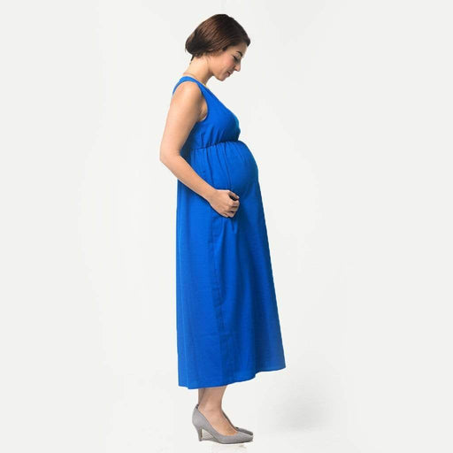 Cerise Maxi Maternity Dress Royal