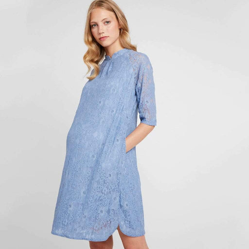 Curtis Maternity Dress Pigeon Blue