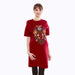Danique Short Sleeve Maternity Dress Crimson Red
