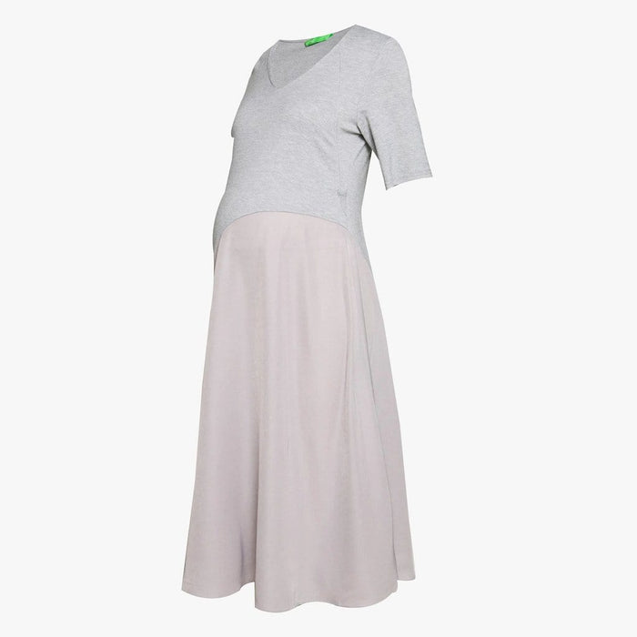 Delwen Maternity Dress Heather Grey