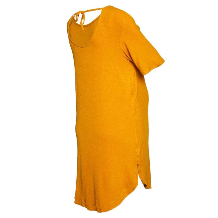 Destinee Short Sleeve Nursing Dress Marigold