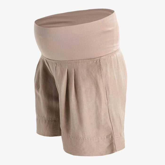 Esther Rayon Linen Culottes Maternity Shorts Khaki