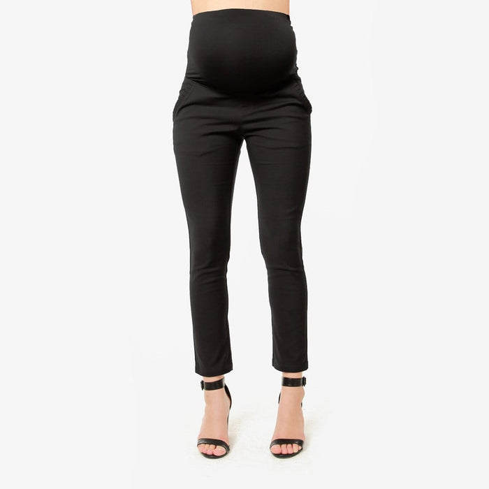Fauna High Waist Maternity Pants Black