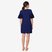 Flounce Sleeves Calissa Dress Navy