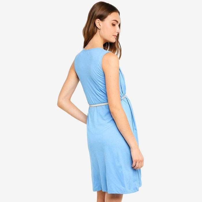 Knitted Sleeveless Live Pleat Dress Perry