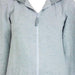 Ariel Zip Front Sweater Lt Grey