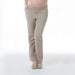 Rita Rayon Linen Maternity Shorts Khaki