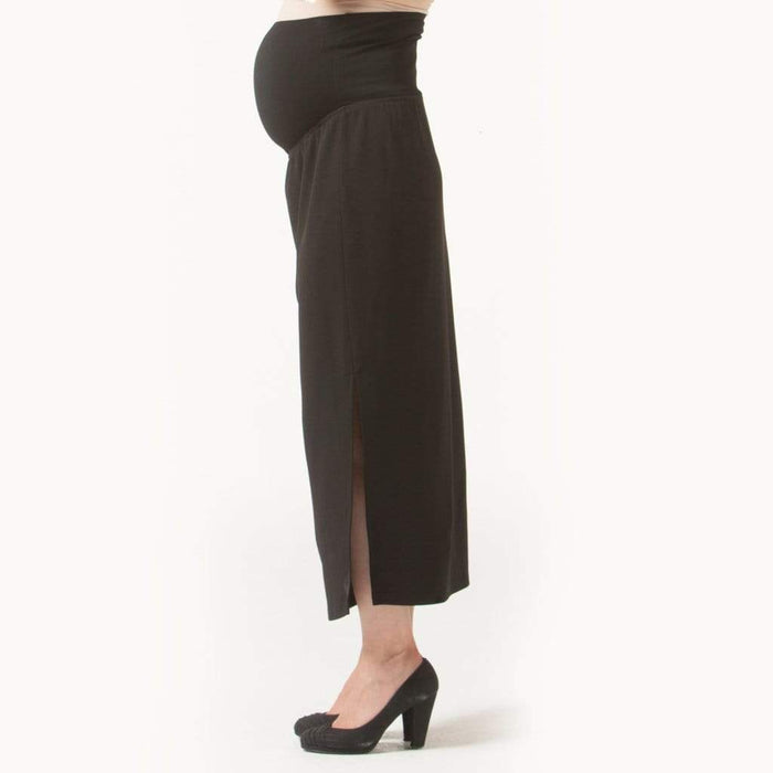 Maternity Skirt Elle Side Split Black